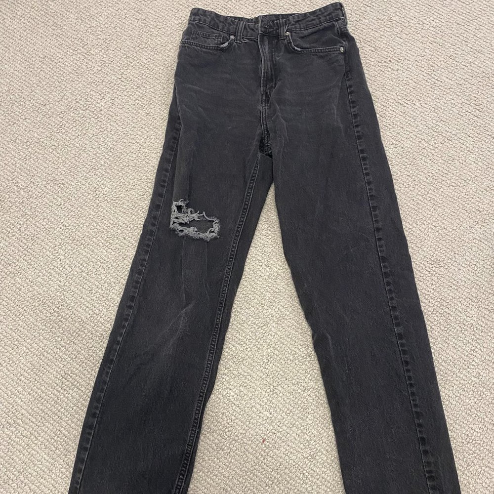 Black 90's Straight Jeans - Size 4